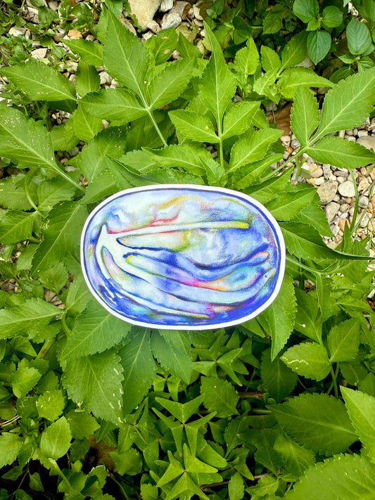 Floating sticker