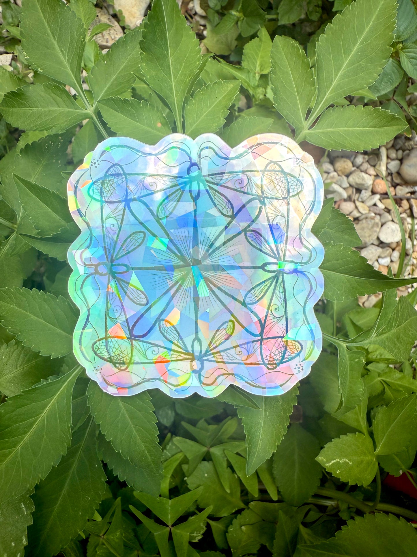 Dragonfly Mandala sticker